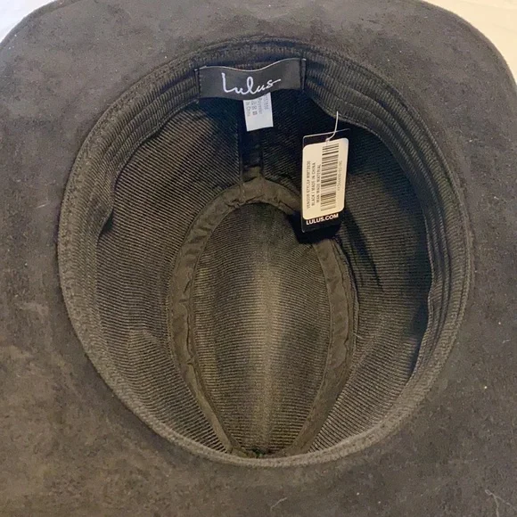 Lulus black suede felt hat - Picture 2 of 3